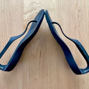 Crocs black sexi flips, size 9 womens